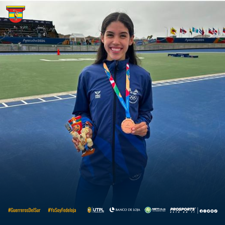 LA PATINADORA LOJANA FERNANDA MONCADA CON PRESEAS DE BRONCE EN JUEGOS BOLIVARIANOS DEL BICENTENARIO AYACUCHO 2024