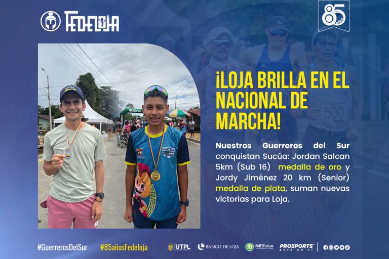 MARCHISTAS LOJANOS: JORDY JIMÉNEZ Y JORDÀN SALCAN CON PRESEAS EN EL CAMPEONATO NACIONAL DE MARCHA ATLÉTICA 2025, SUCÚA- MORONA SANTIAGO.