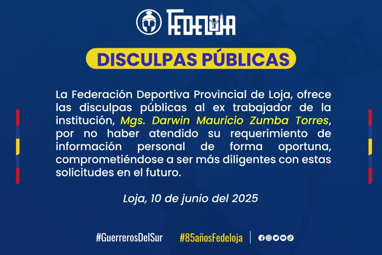 DISCULPAS PÚBLICAS