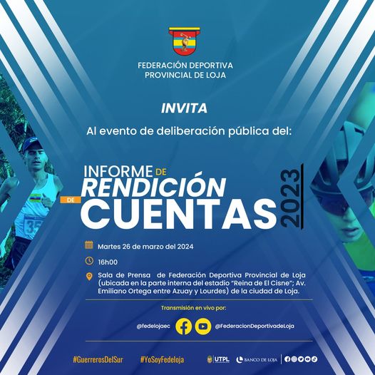 FEDELOJA REALIZARÁ RENDICIÓN DE CUENTAS 2023.-