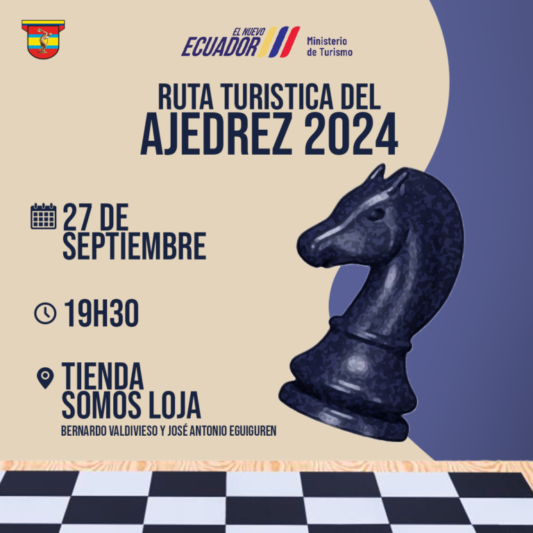 ASOCIACIÓN PROVINCIAL DE AJEDREZ ORGANIZA LA PRIMERA RUTA TURÍSTICA.-Con el apoyo de Ministerio de Turismo y Fedeloja.-