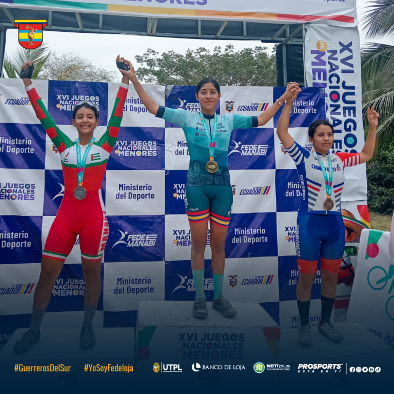 CICLISMO MTB COADYUVÓ CON 45 PUNTOS EN EL CUADRO GENERAL JUEGOS NACIONALES DE MENORES MANABÍ 2024