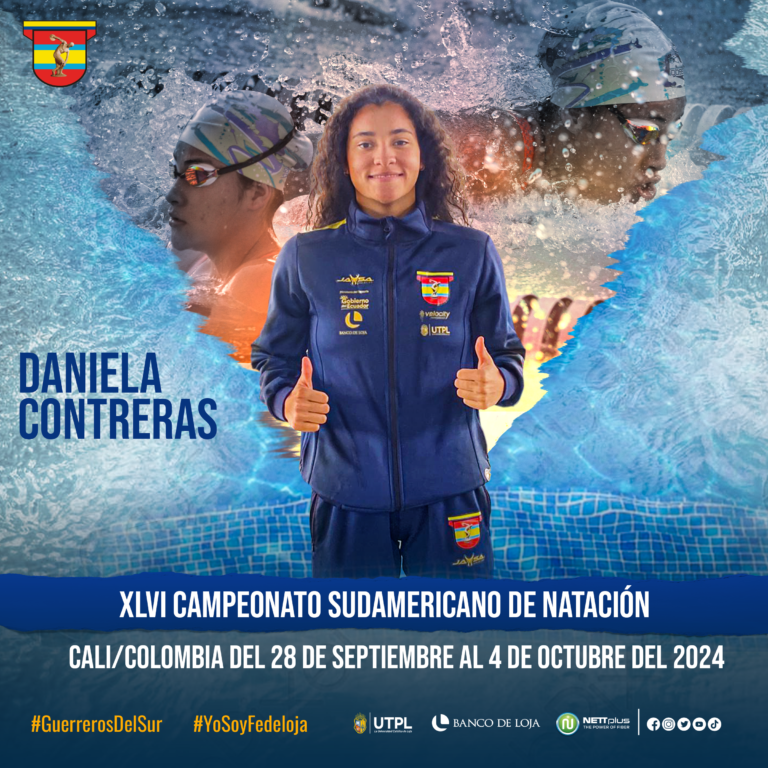 LA NADADORA DANIELA CONTRERAS CONVOCADA AL CAMPEONATO SUDAMERICANO EN CALÍ-COLOMBIA.-