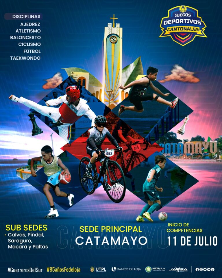 CATAMAYO SEDE DE LOS I JUEGOS DEPORTIVOS CANTONALES CICLO MENORES 2025.-