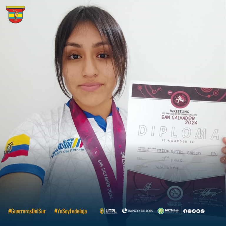 MEDALLA DE BRONCE EN PANAMERICANO DE LUCHA OLÍMPICA SUB15.-