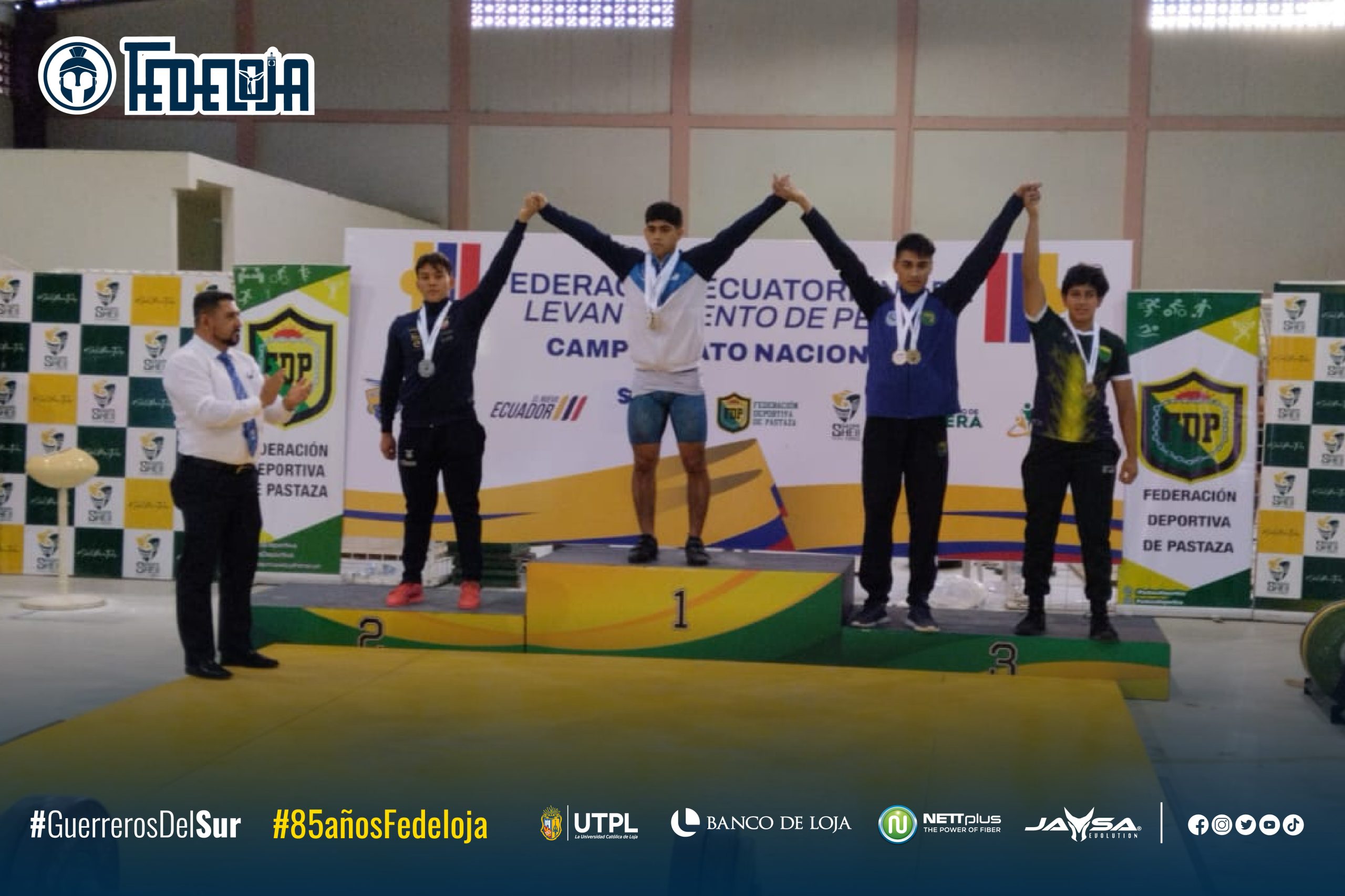 LEVANTAMIENTO DE PESAS DE LOJA CON MEDALLA DE PLATA EN NACIONAL SUB 15. –