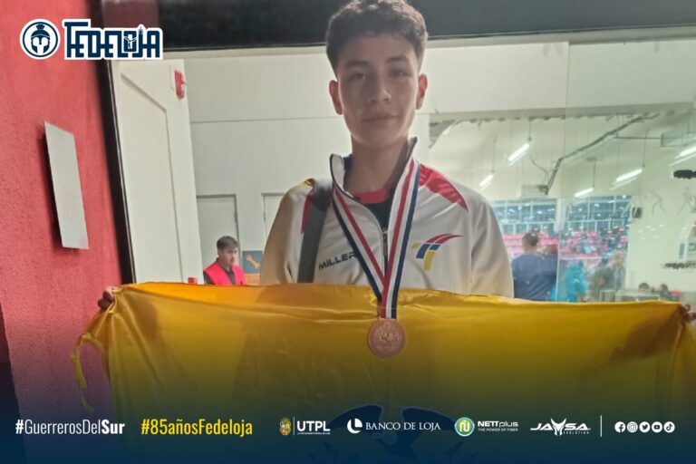 EL LOJANO MILLER SÁNCHEZ LOGRÓ MEDALLA DE BRONCE EN INTERCLUBES SUEÑOS OLÍMPICOS DE TAEKWONDO EN CHILE
