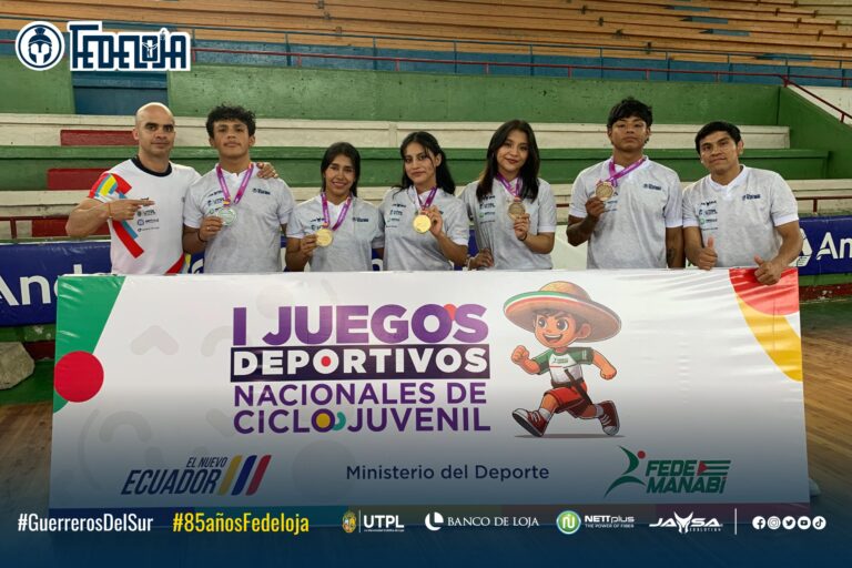 LUCHA OLÍMPICA PRIMER LUGAR GÉNERO FEMENINO ESTILO LIBRE EN JUEGOS NACIONALES CICLO MENORES MANABÌ 2025