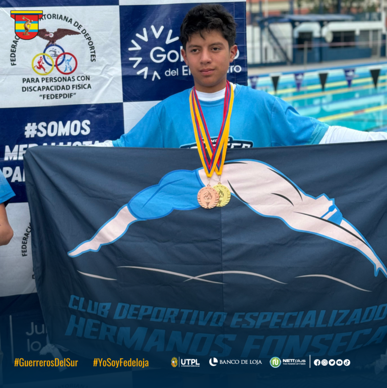 MEDALLAS EN DEPORTE ADAPTADO EN LA DISCIPLINA DE NATACIÓN, LLEVA A LOJA A JUEGOS NACIONALES 2024.
