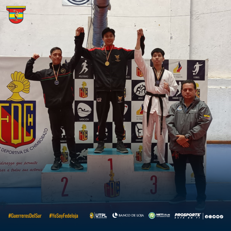 LOJANO OBTUVO MEDALLA DE BRONCE EN NACIONAL ABSOLUTO DE TAEKWONDO EN RIOBAMBA.-
