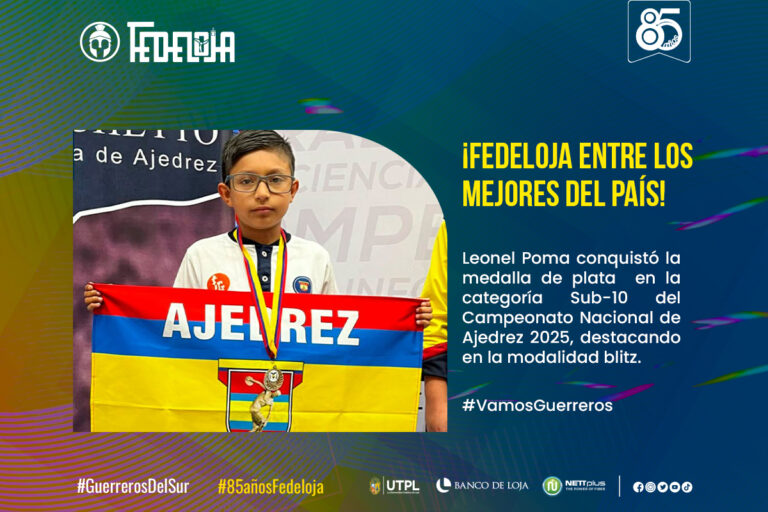PLATA CON EL TABLERISTA LOJANO LEONEL POMA EN EL CAMPEONATO NACIONAL DE AJEDREZ EN RIOBAMBA. –