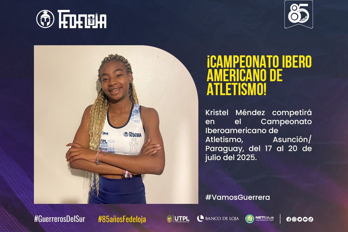 KRISTEL MÉNDEZ ATLETA DE FEDELOJA CONVOCADA AL IBEROAMERICANO DE ATLETISMO. –