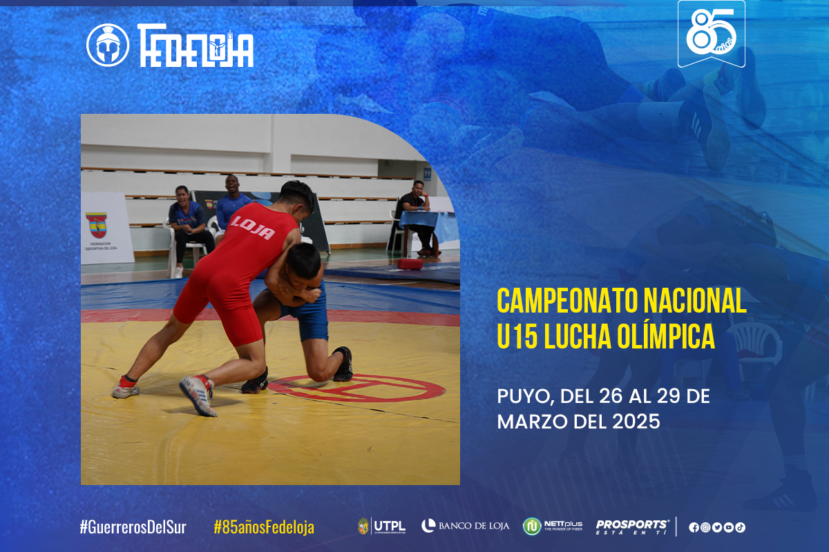 LUCHADORES LOJANOS RUMBO AL CAMPEONATO NACIONAL SUB 15 EN PUYO.
