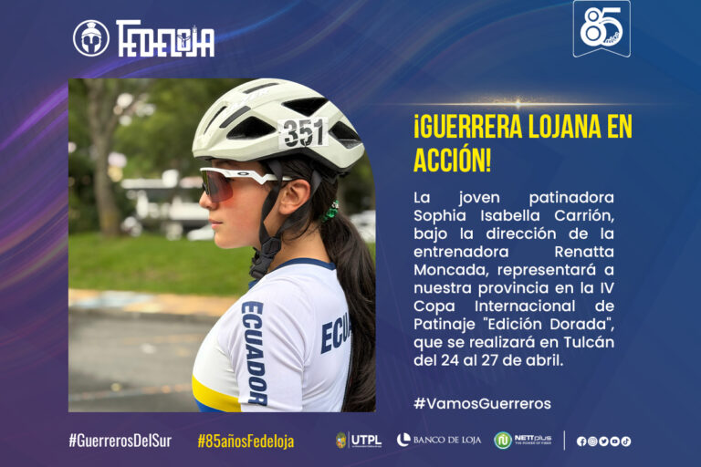 PATINADORA LOJANA PARTICIPA EN LA IV COPA INTERNACIONAL EN TULCÁN. –