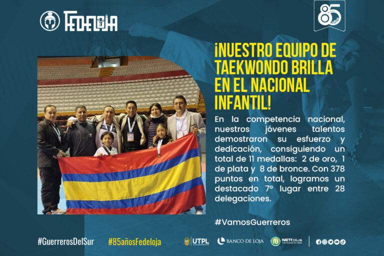 PRESEAS PARA LOJA EN EL CAMPEONATO NACIONAL INFANTIL DE TAEKWONDO. –