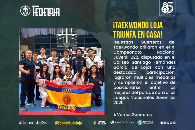 MEDALLAS PARA LOJA EN CAMPEONATO NACIONAL JUVENIL DE TAEKWONDO, SEDE LOJA.