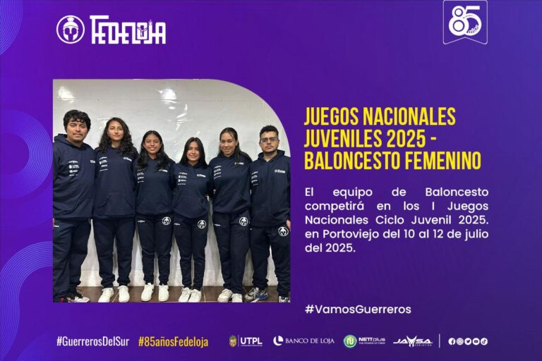 BASQUETERAS LOJANOS MODALIDAD 3X3 ASISTEN A JUEGOS NACIONALES DEL CICLO JUVENIL 2025.