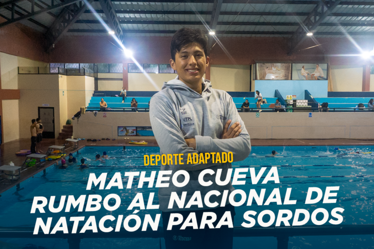 Matheo Cueva rumbo al Nacional de Natación para Sordos 2026.